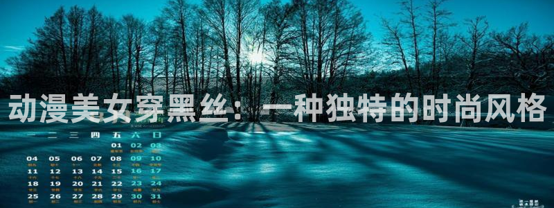 囧次元动漫官网下载：动漫美女穿黑丝：一种独特的时尚风格